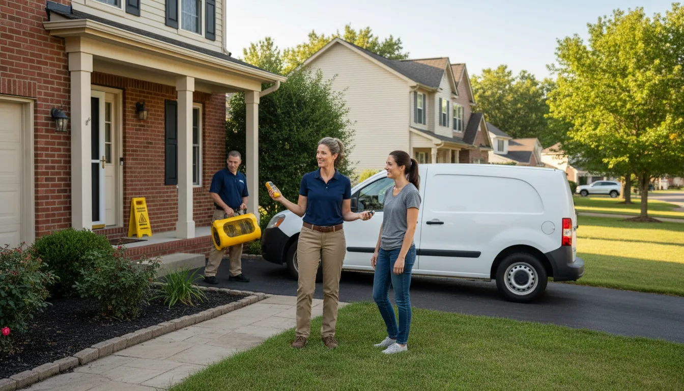 Residential water damage restoration in Pinedale, AZ